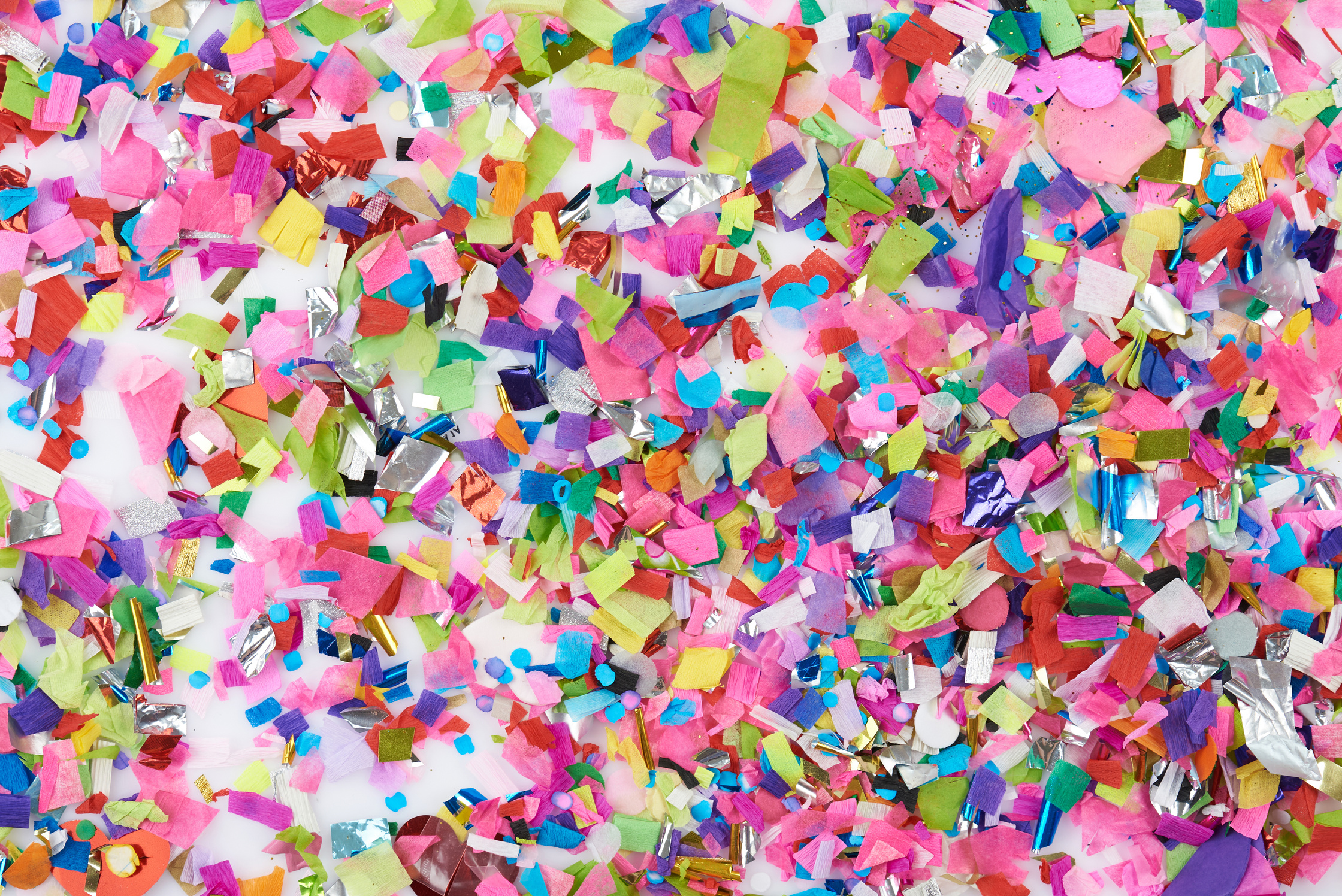 Flat confetti background